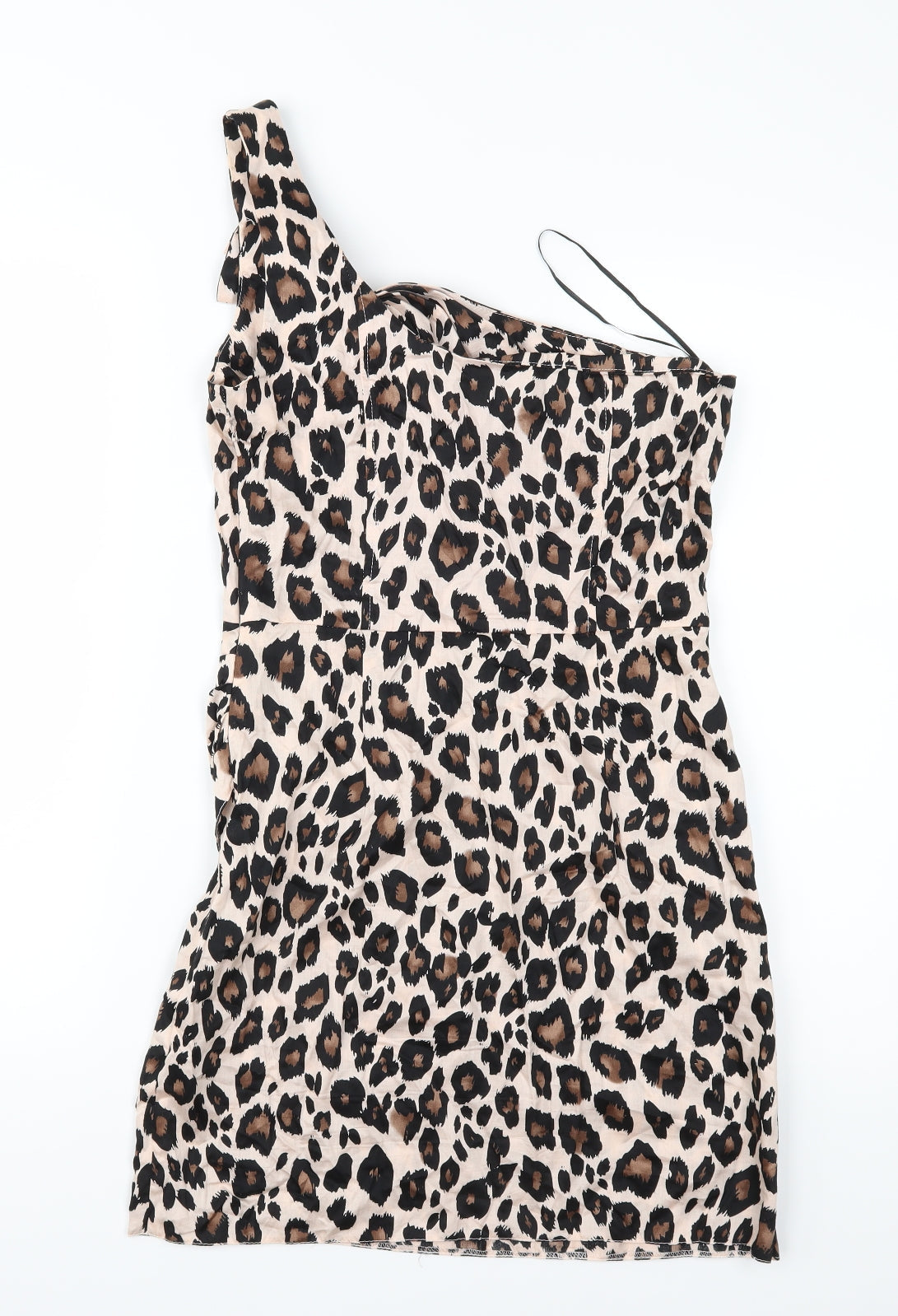 Miss Selfridge Womens Brown Animal Print  Shift  Size 10