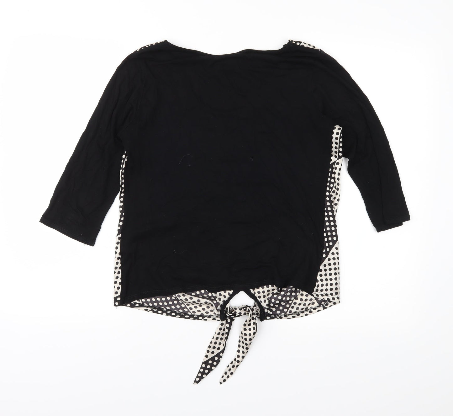 Wallis Womens Black Geometric  Basic Blouse Size S
