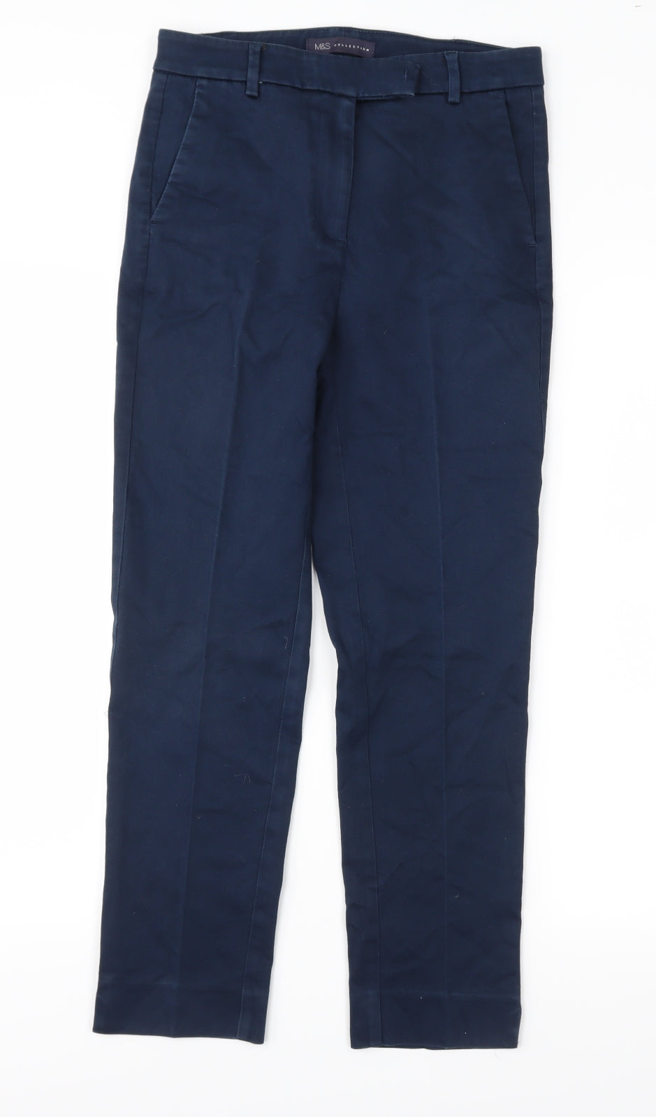 Marks and Spencer Womens Blue   Trousers  Size 8 L25 in
