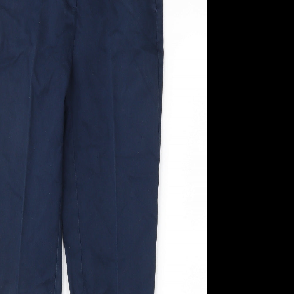 Marks and Spencer Womens Blue   Trousers  Size 8 L25 in