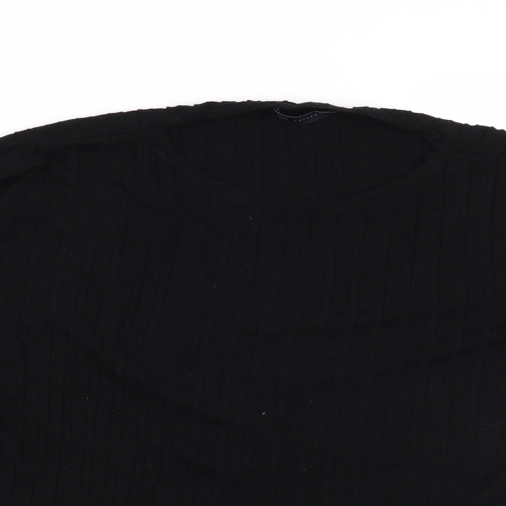 Marks and Spencer Womens Black Striped  Pullover Jumper Size L