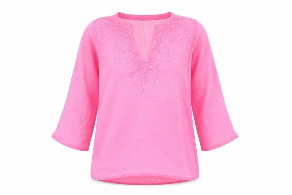 Atmosphere Womens Pink Floral  Basic Blouse Size 10