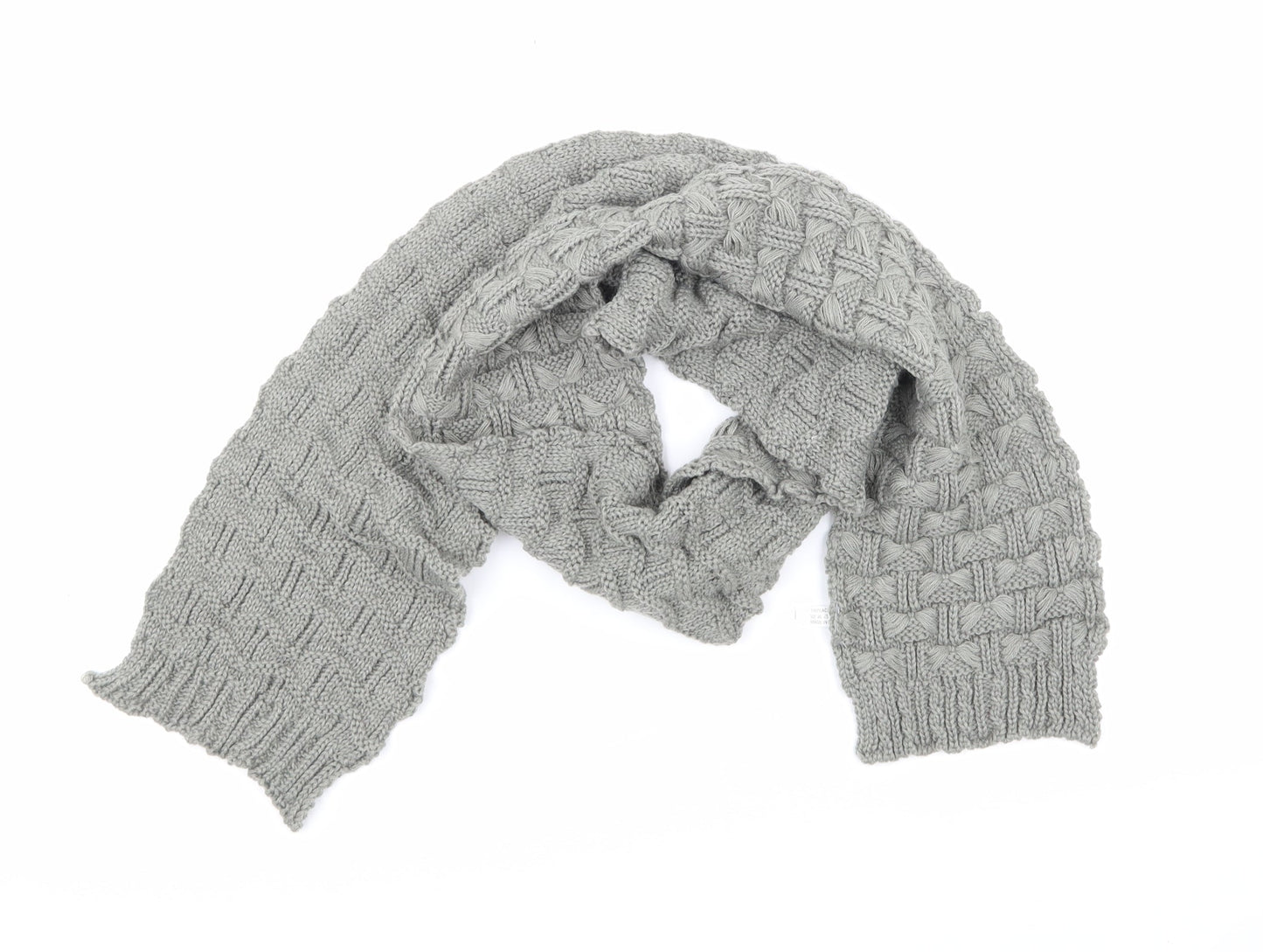 Preworn Womens Grey  Knit  Scarf