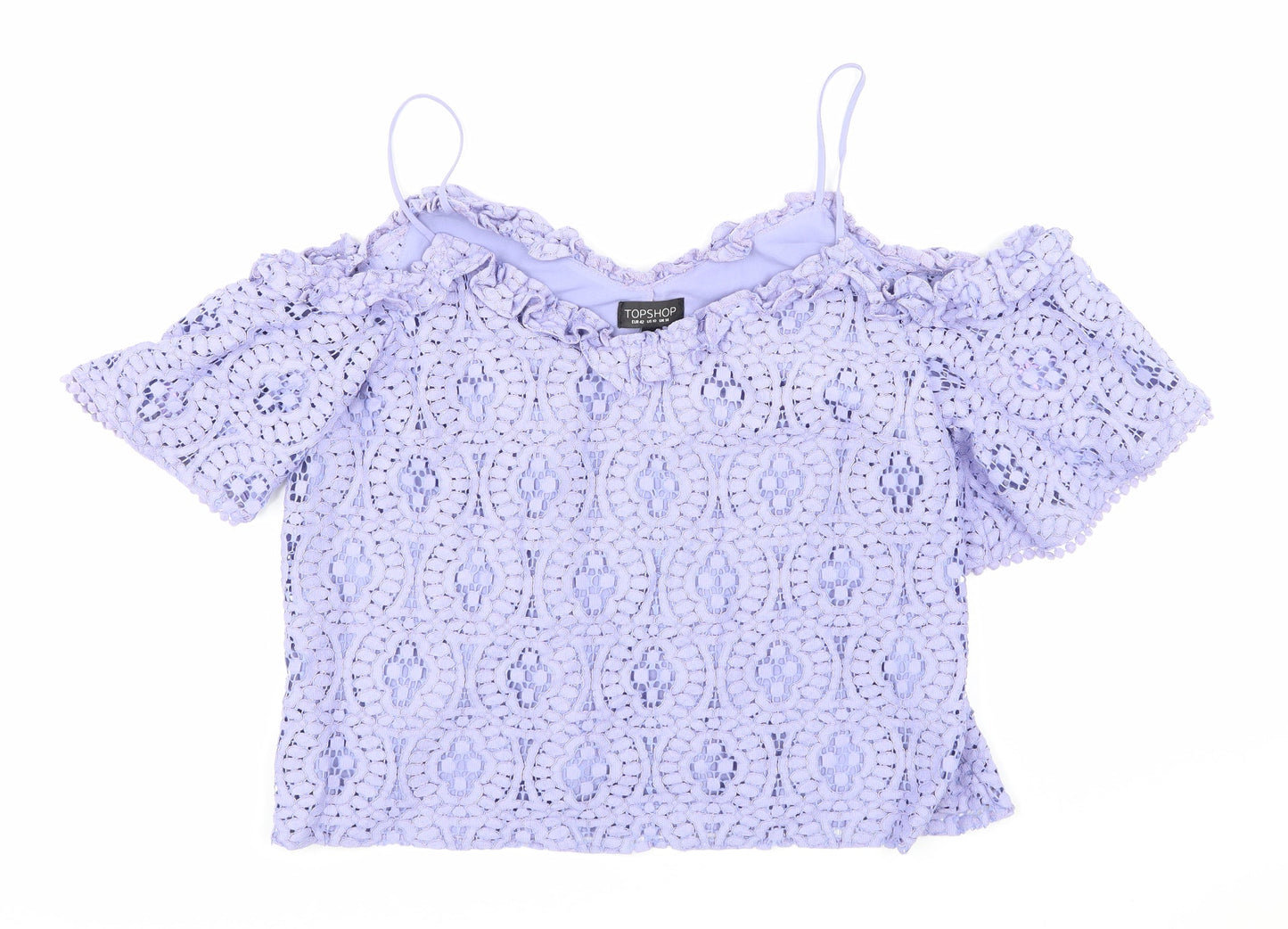 Topshop Womens Purple   Basic Blouse Size 14