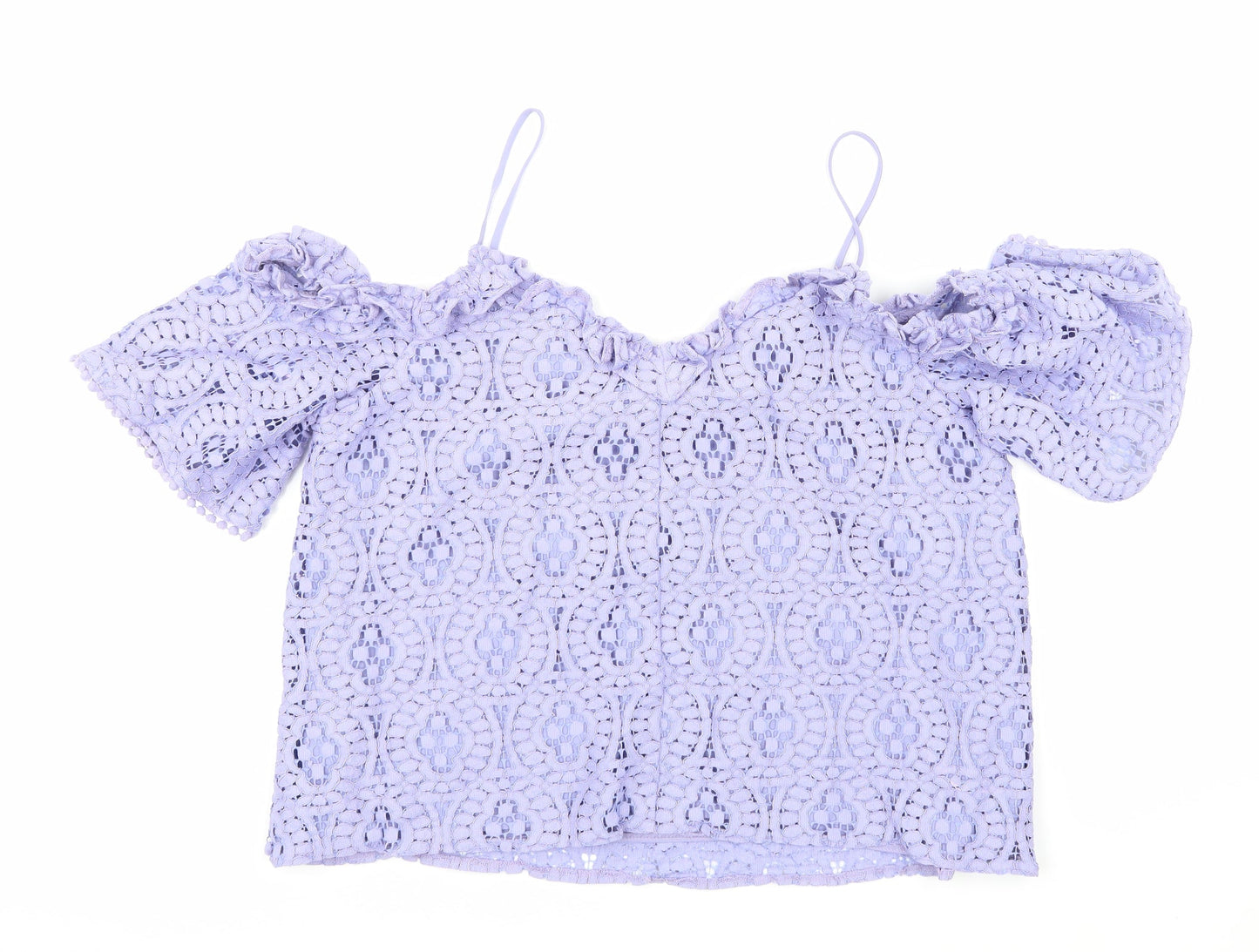 Topshop Womens Purple   Basic Blouse Size 14