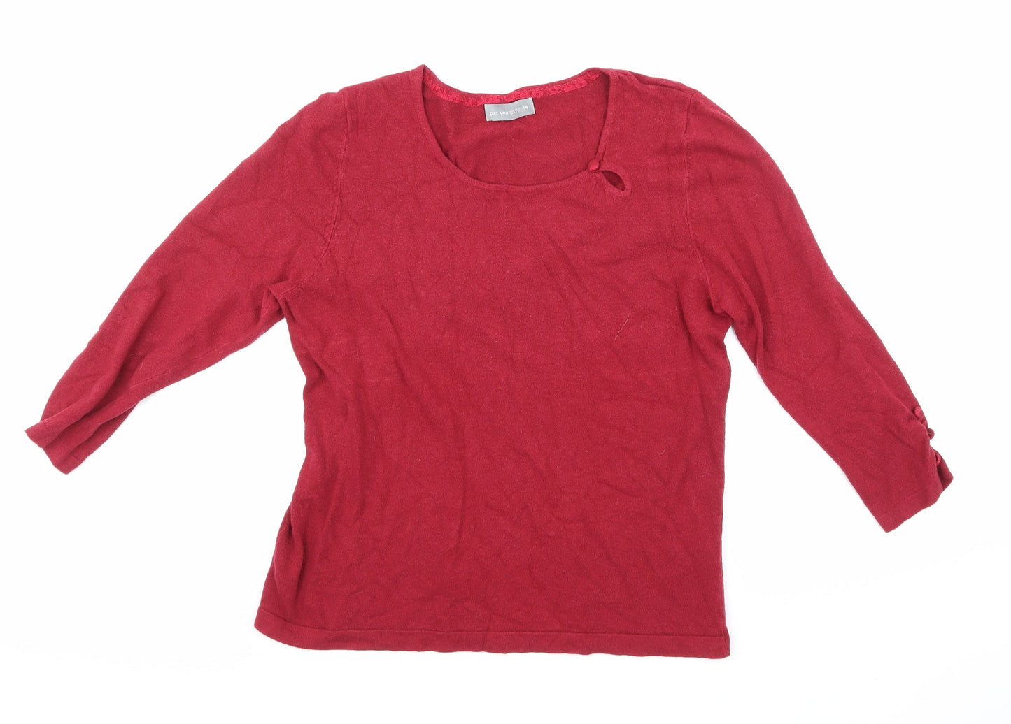 Per Una Womens Purple  Knit Pullover Jumper Size 14