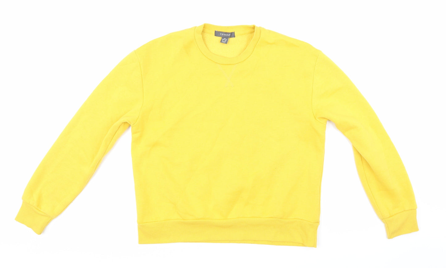 Primark Womens Yellow   Pullover Sweatshirt Size XS
