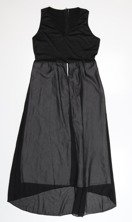 Preworn Womens Black   Maxi  Size 10