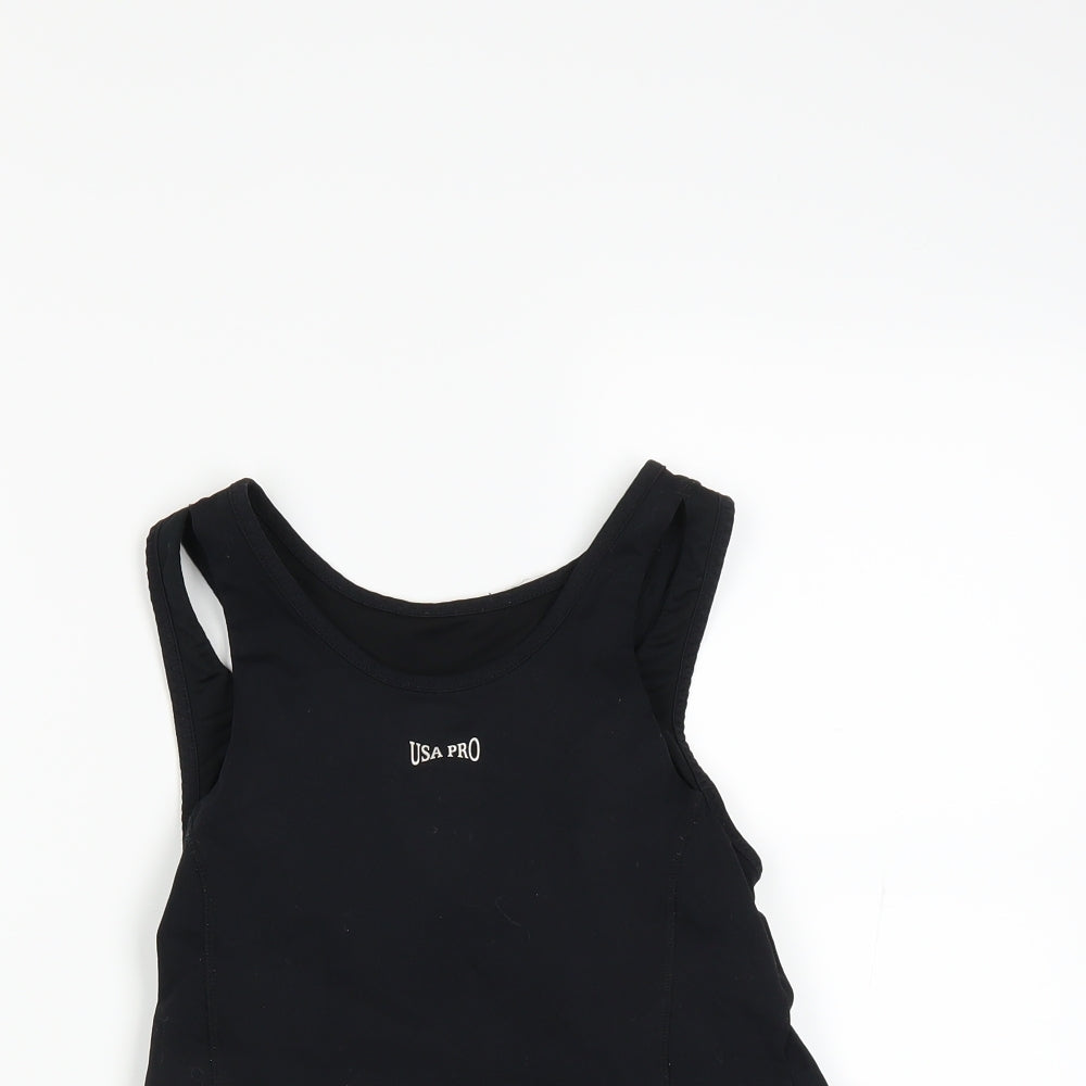 USA Pro Womens Black   Jersey Tank Size 8