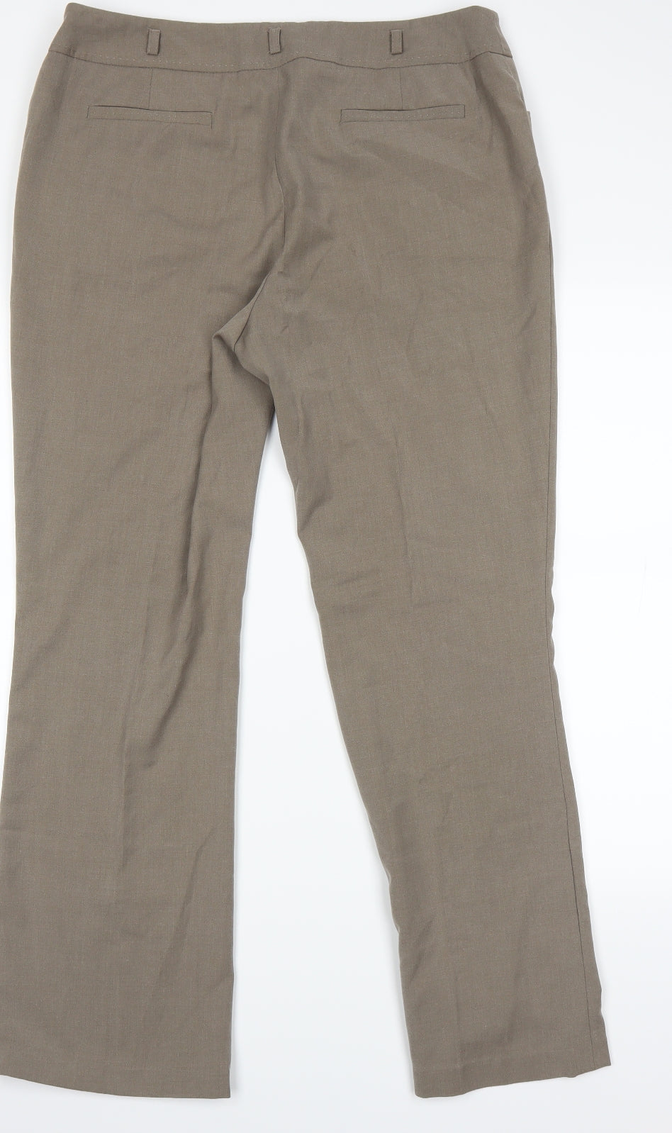 Marks and Spencer Womens Beige   Trousers  Size 14 L25 in