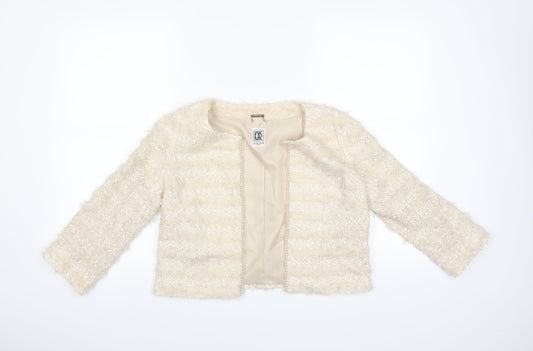 Michael Klein Womens Beige   Cardigan Jumper Size 38