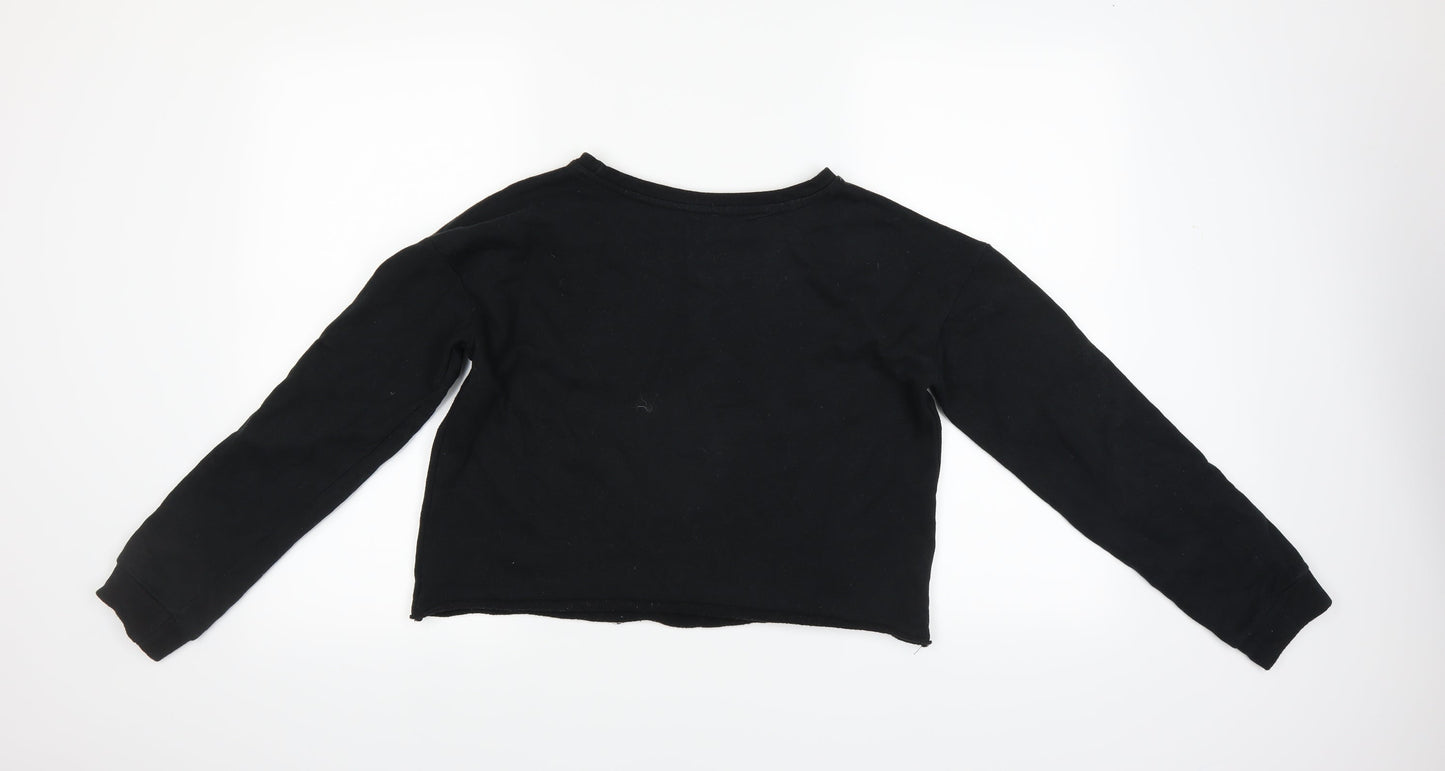 River Island Womens Black   Pullover Sweatshirt Size 10