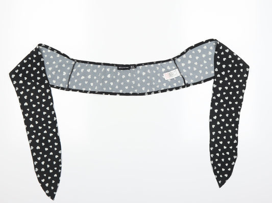 Pretty little thing  Black Polka Dot   Scarf   - Love hearts