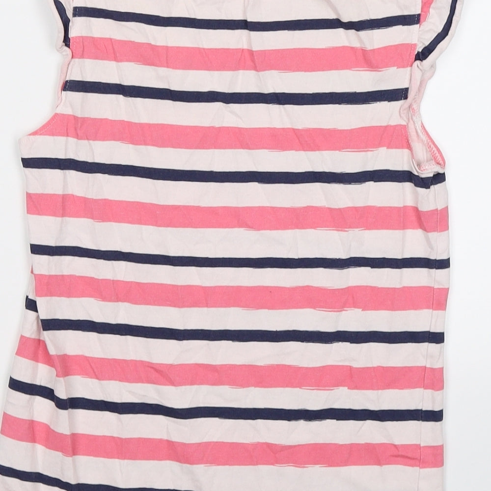 Nutmeg Girls Pink Striped  Tunic T-Shirt Size 10 Years