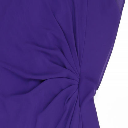 Brand and care label for angelababy women’s purple bodycon, size S