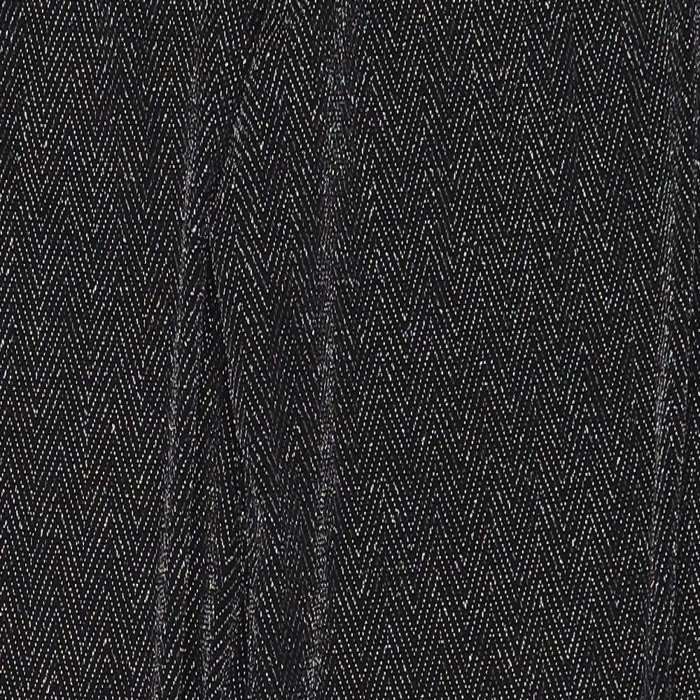NEXT Womens Black Striped  Trousers  Size 12 L25 in