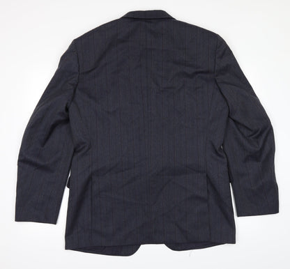 Back view of Odermark men’s blue jacket suit jacket, size 42