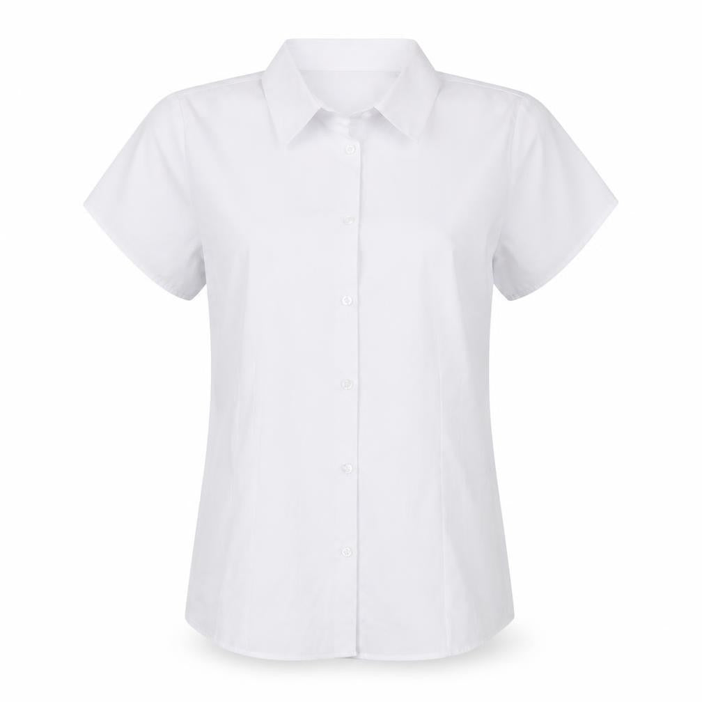 Marks & Spencer Girls White   Basic Button-Up Size S