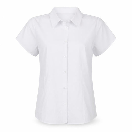 Marks & Spencer Girls White   Basic Button-Up Size S
