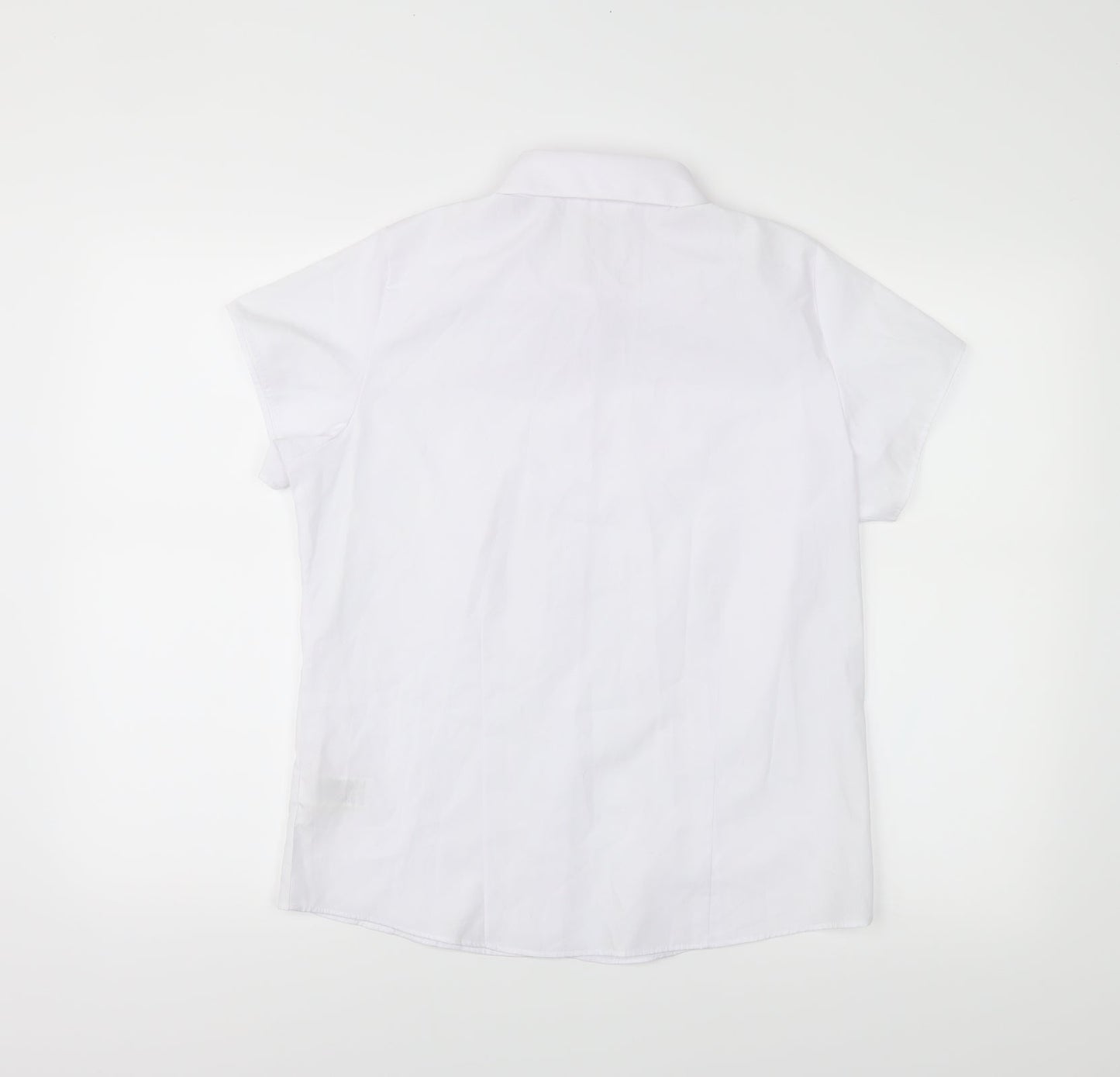 M&S Girls White   Basic Button-Up Size S