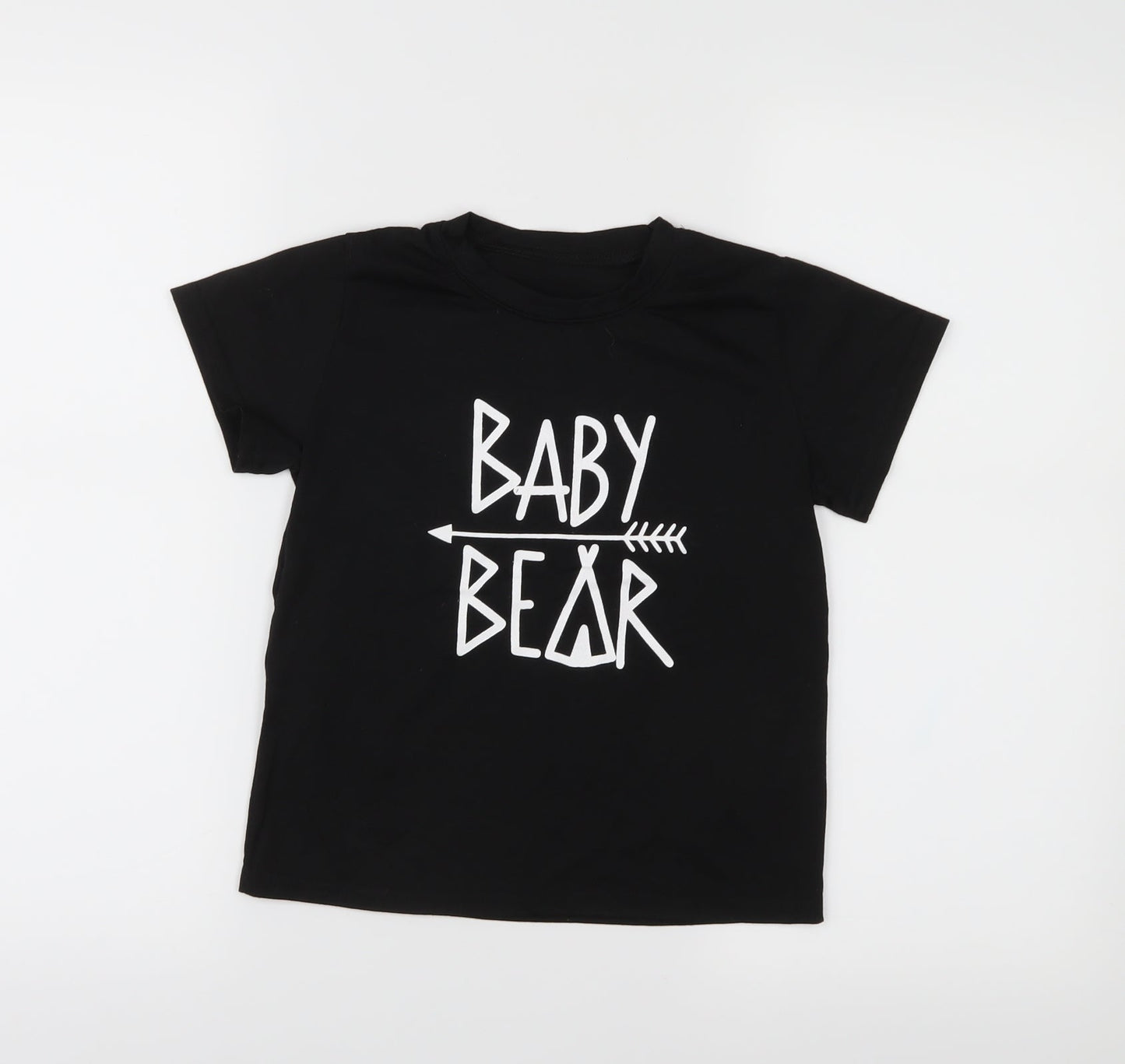 Preworn Boys Black   Basic T-Shirt Size S
