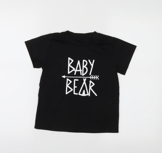 Preworn Boys Black   Basic T-Shirt Size S