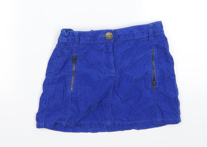 Additional front view of Next girls’ blue mini skirt, size 7, years