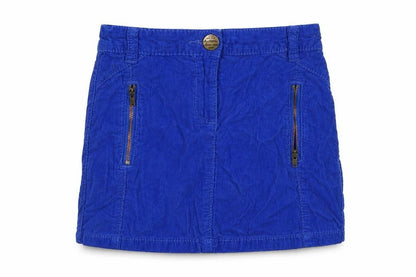 Front view of Next girls’ blue mini skirt, size 7, years