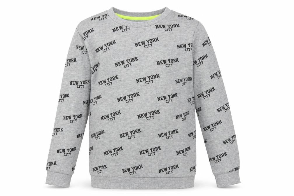 Primark Boys Grey   Pullover Sweatshirt Size 10-11 Years  - New York City