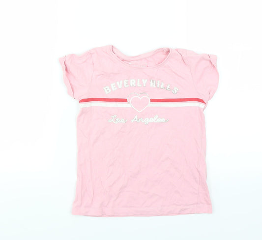 Primark Girls Pink   Basic T-Shirt Size 8-9 Years  - Beverly Hills