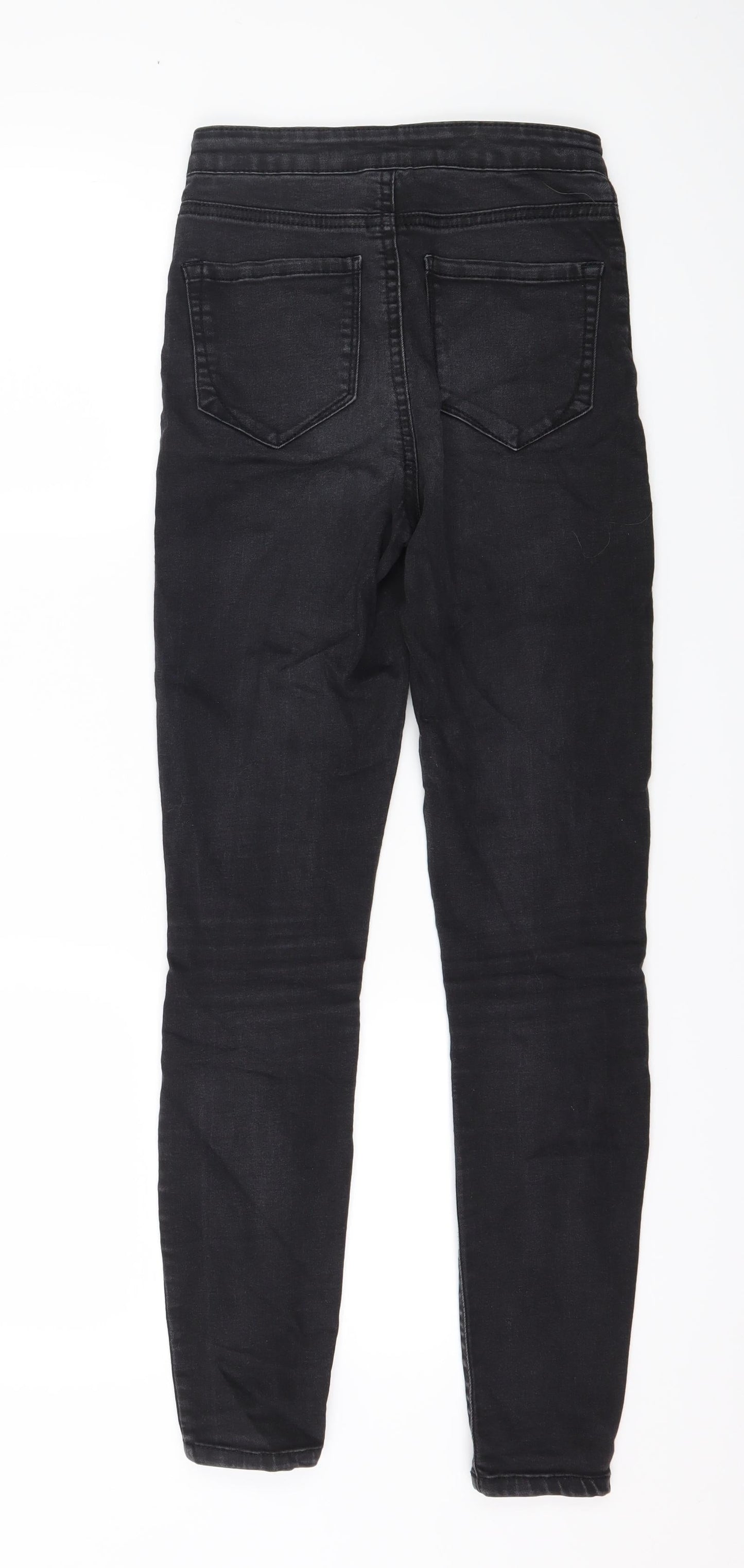 Denim & Co. Womens Black  Denim Skinny Jeans Size 6 L27 in