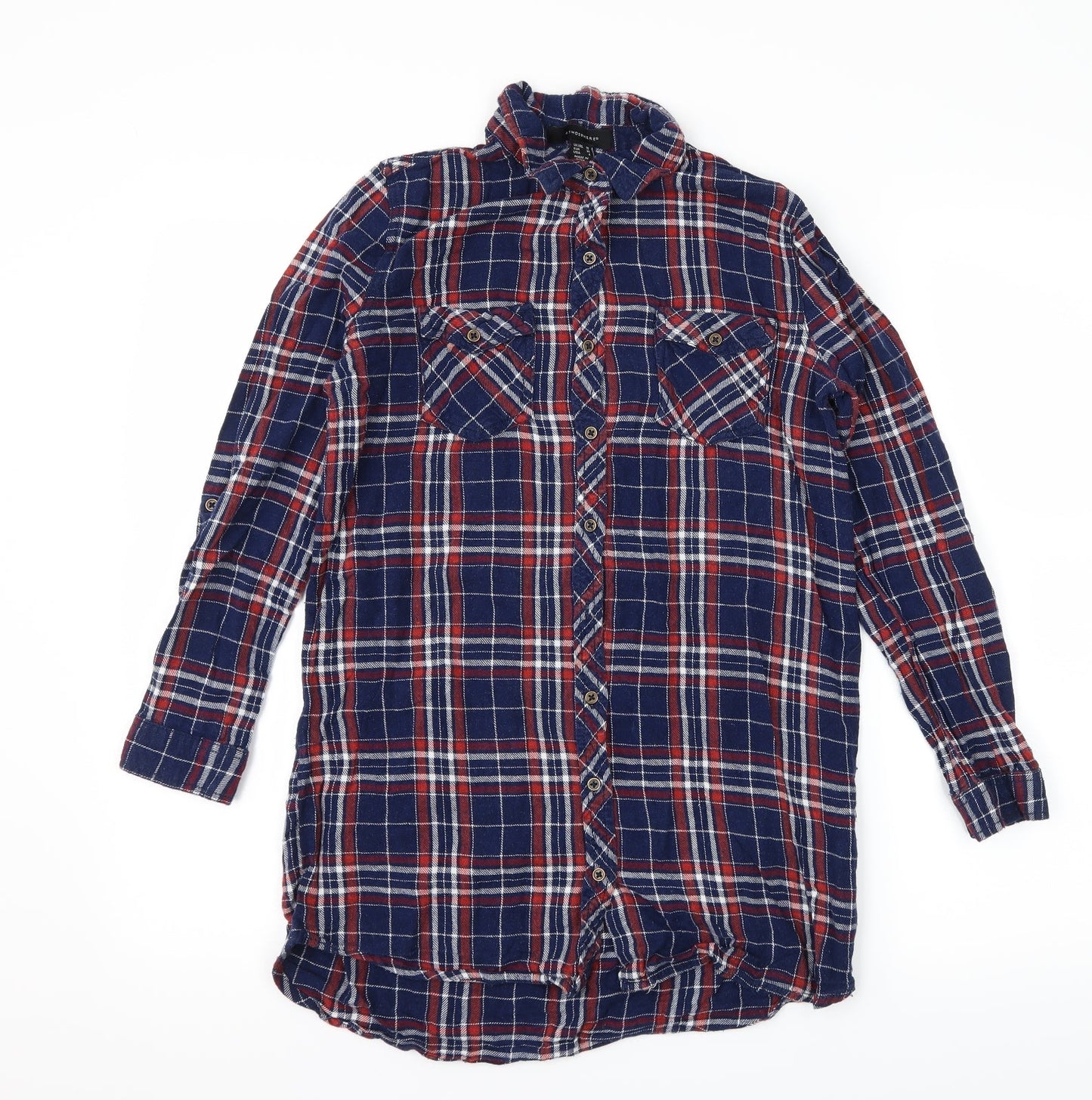 Atmosphere Womens Blue   Basic Button-Up Size 10