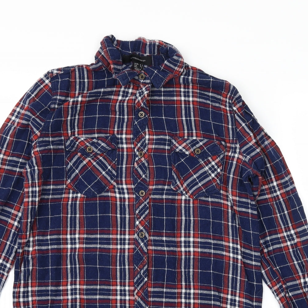 Atmosphere Womens Blue   Basic Button-Up Size 10