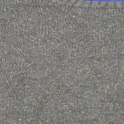 Brand and care label for Topshop women’s grey jumper, size UK 8