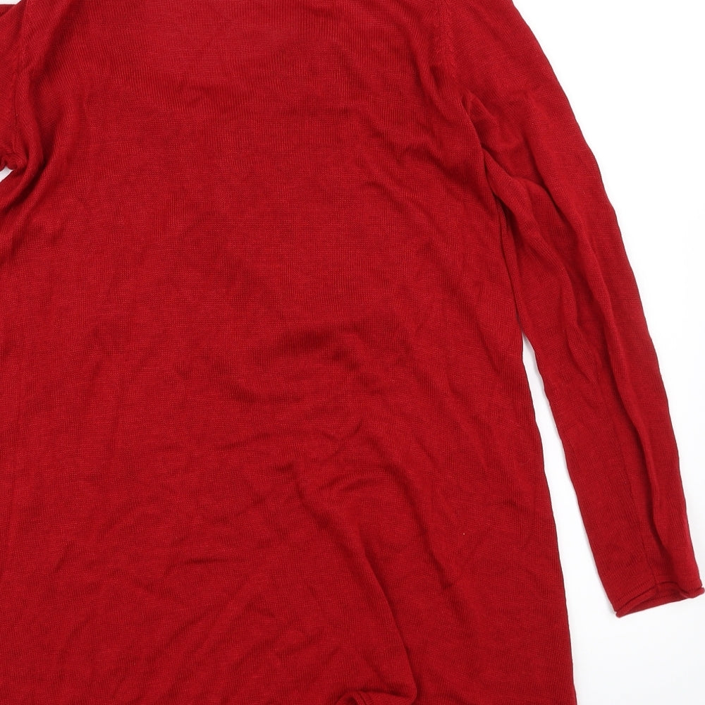 Crossroads Womens Red   Pullover Jumper Size 14