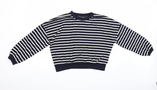 Primark Womens Blue Striped  Pullover Jumper Size S