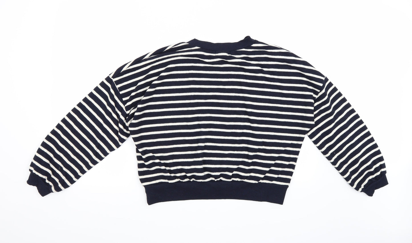 Primark Womens Blue Striped  Pullover Jumper Size S
