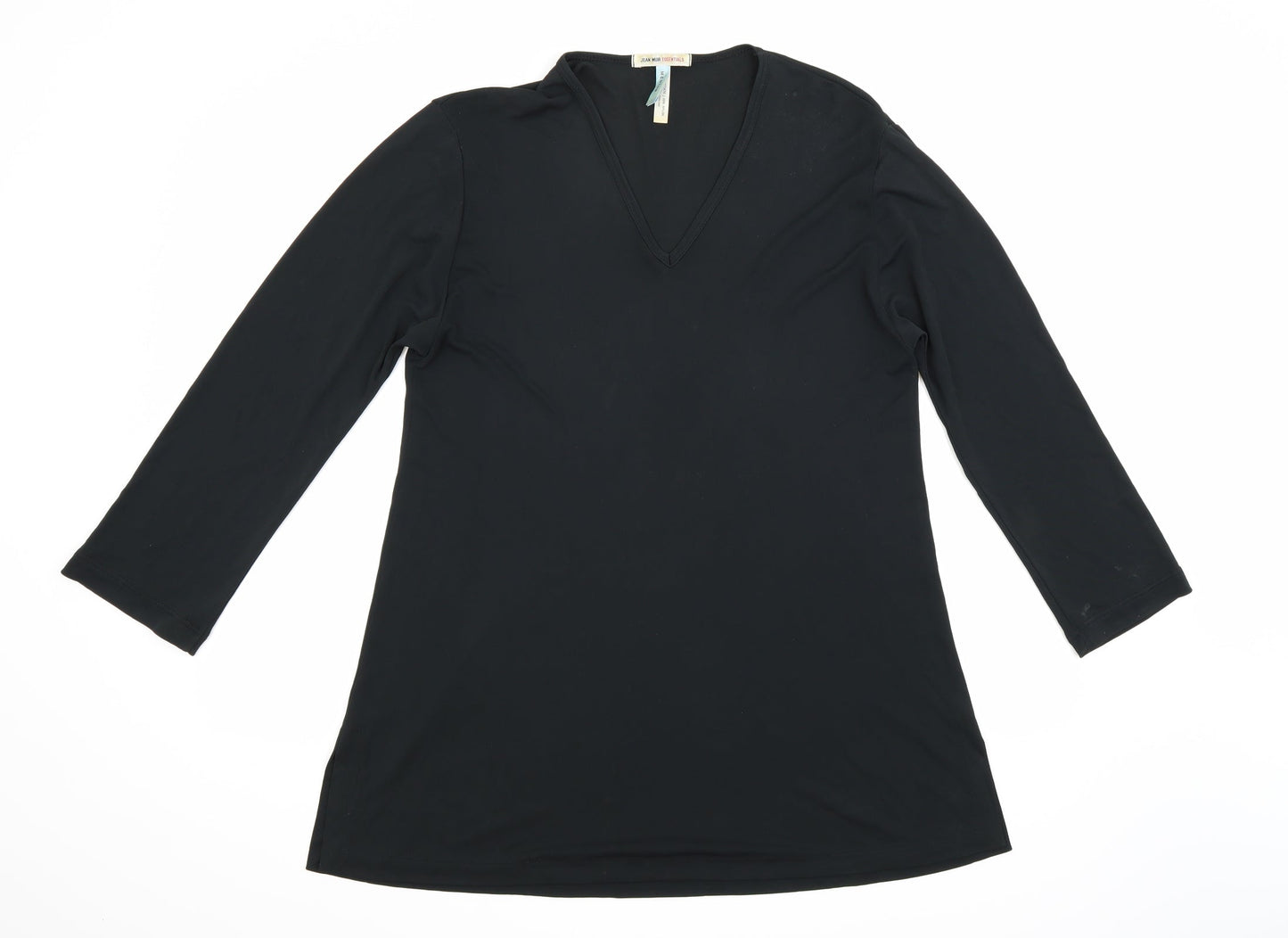 Jean Muir Womens Black   Shirt Dress  Size 12