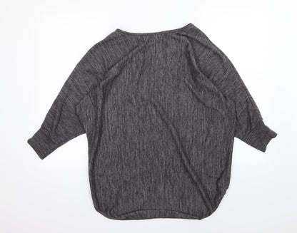 Back view of Krisp women’s grey knit jumper, size L