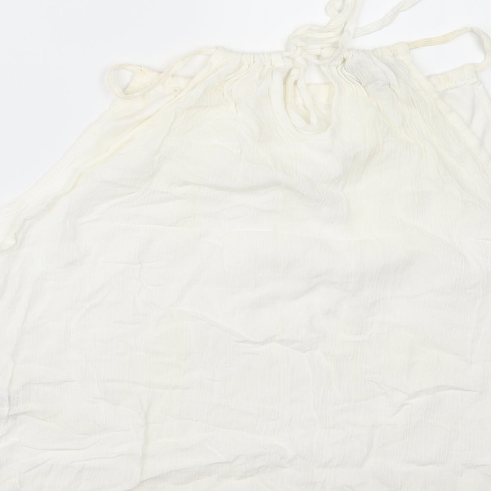 Parisian Collection Womens White   Camisole Blouse Size L