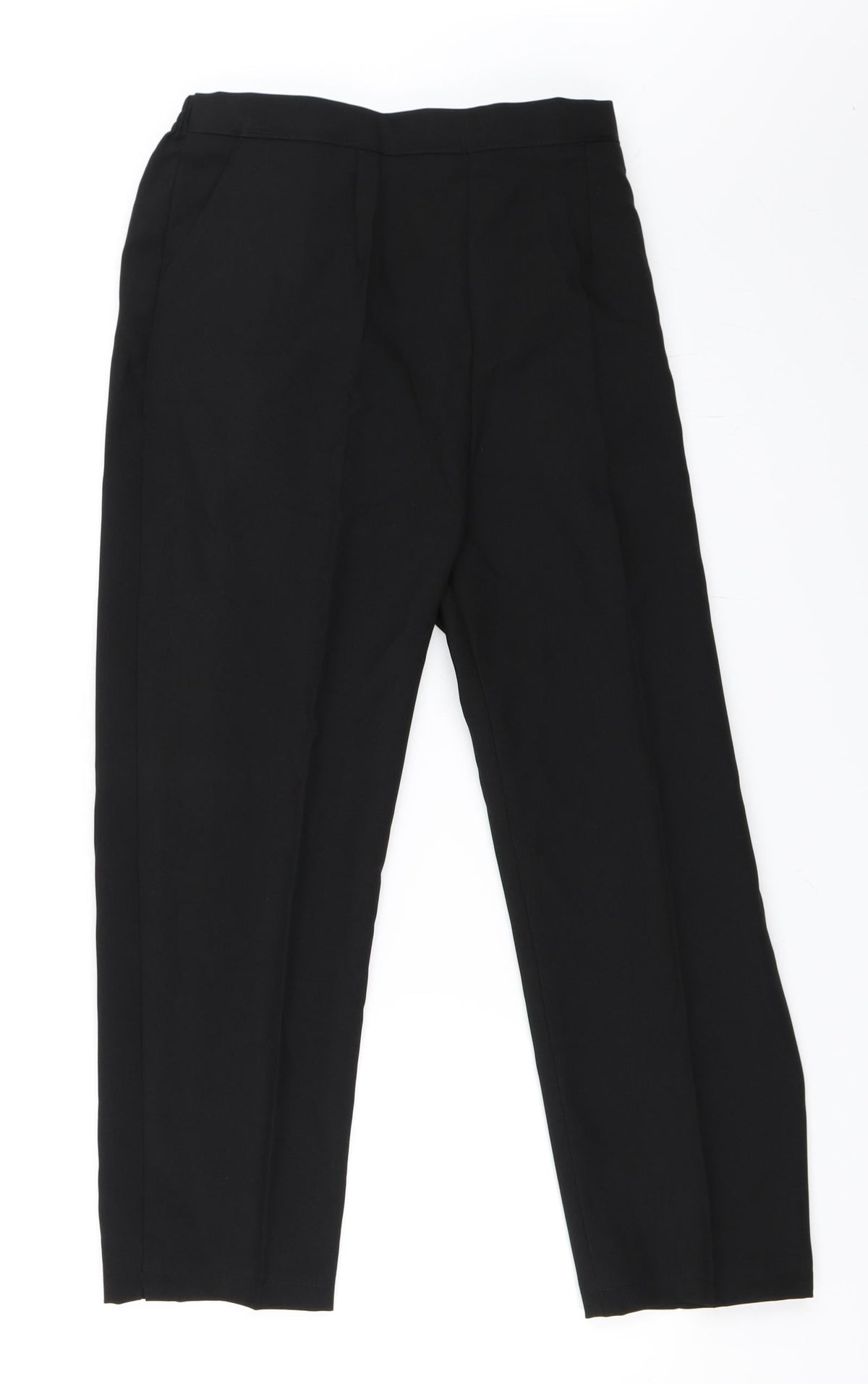 Preworn Womens Black   Trousers  Size 16 L24 in
