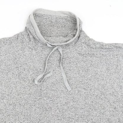 Close-up detail of Tu women’s grey jumper, size M