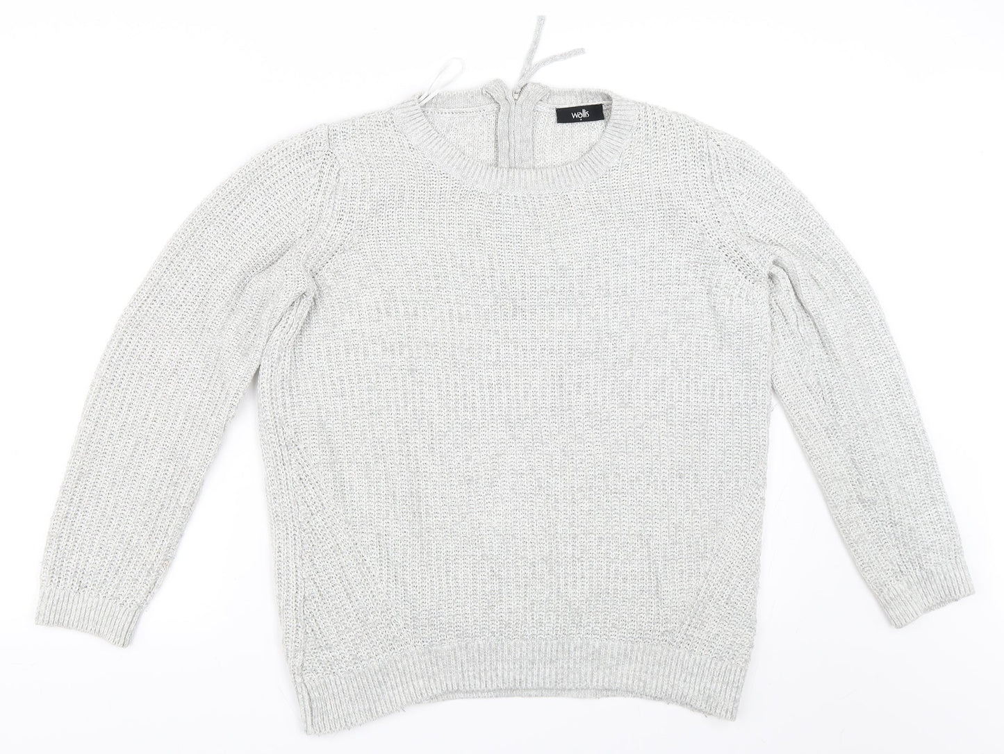 Wallis Womens Grey   Pullover Jumper Size S