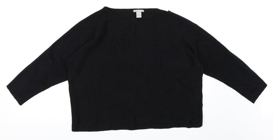 H&M Womens Black   Pullover Jumper Size L