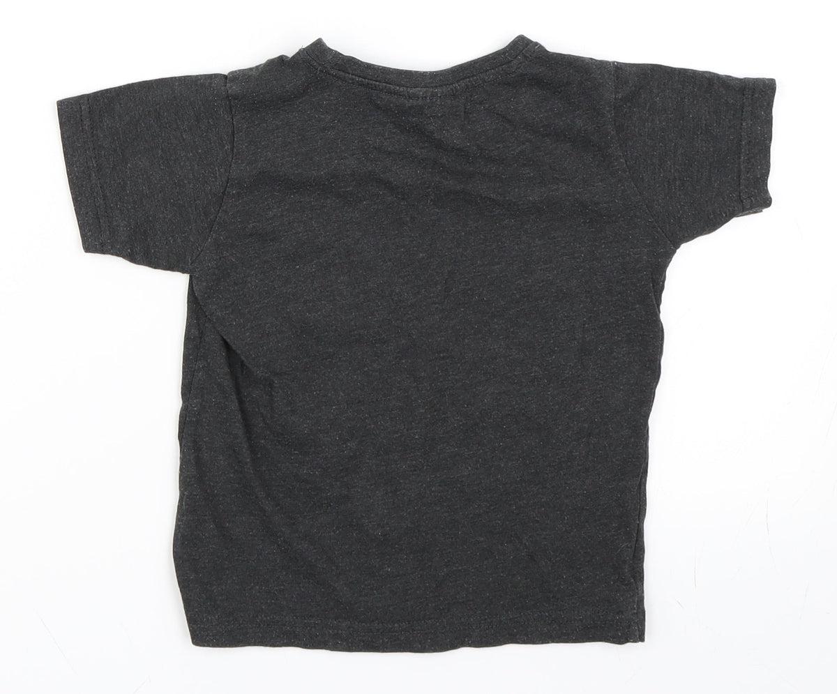 Urban Rascals Boys Grey   Basic T-Shirt Size 3 Years  - Ninja
