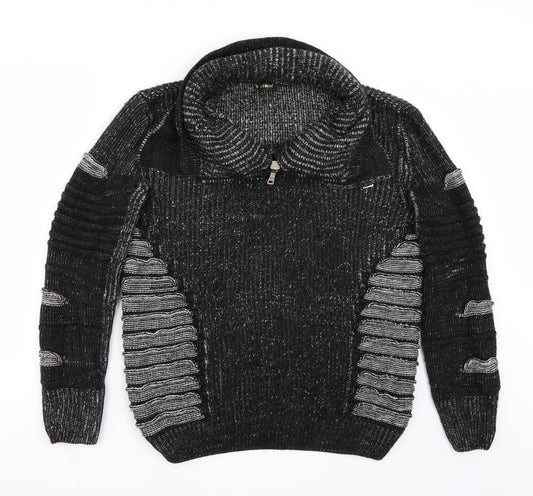 John h  Mens Black   Pullover Jumper Size S