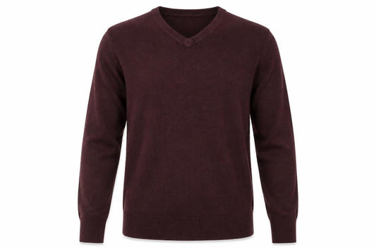 Front view of Easy men’s brown jumper, size S