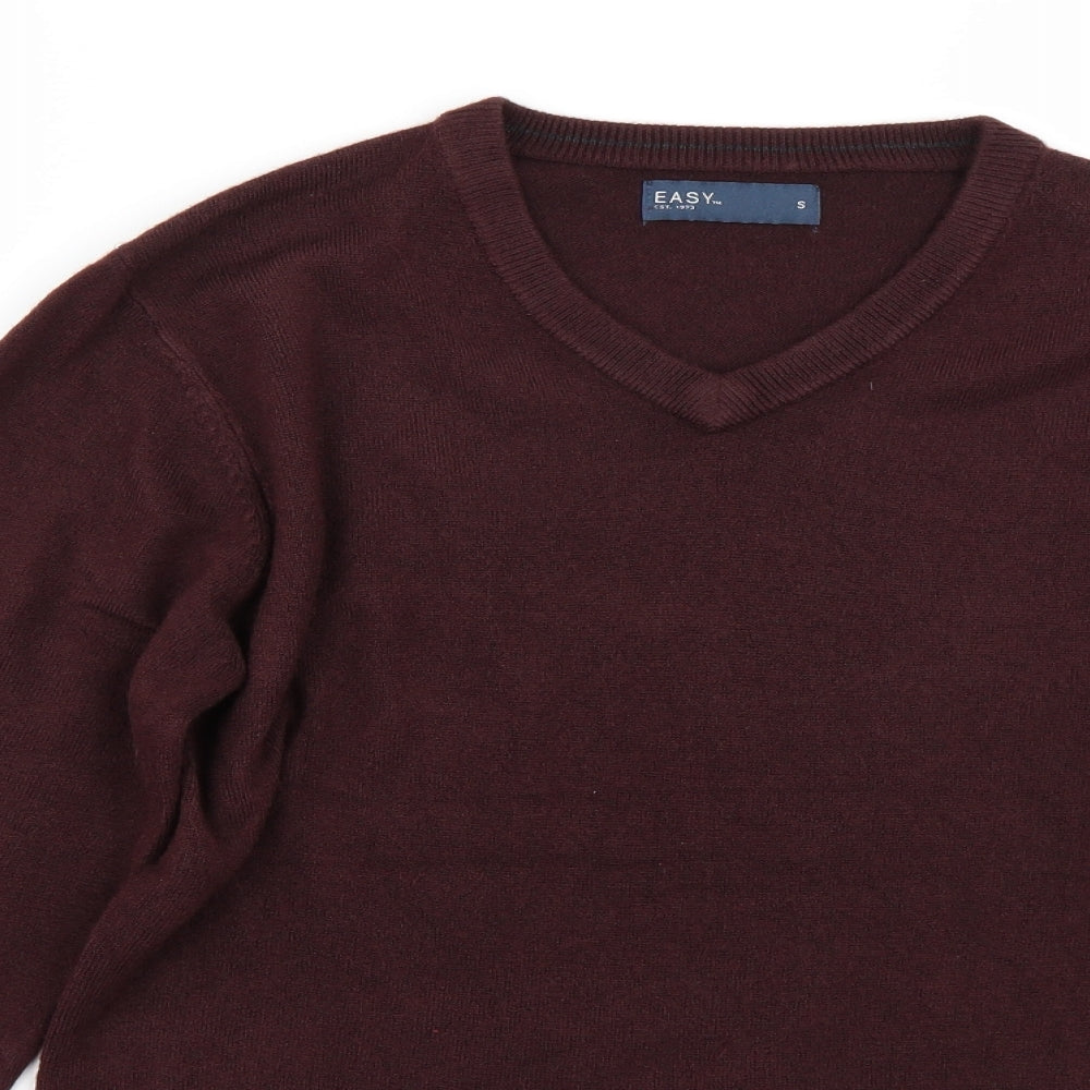 Easy Mens Brown   Pullover Jumper Size S