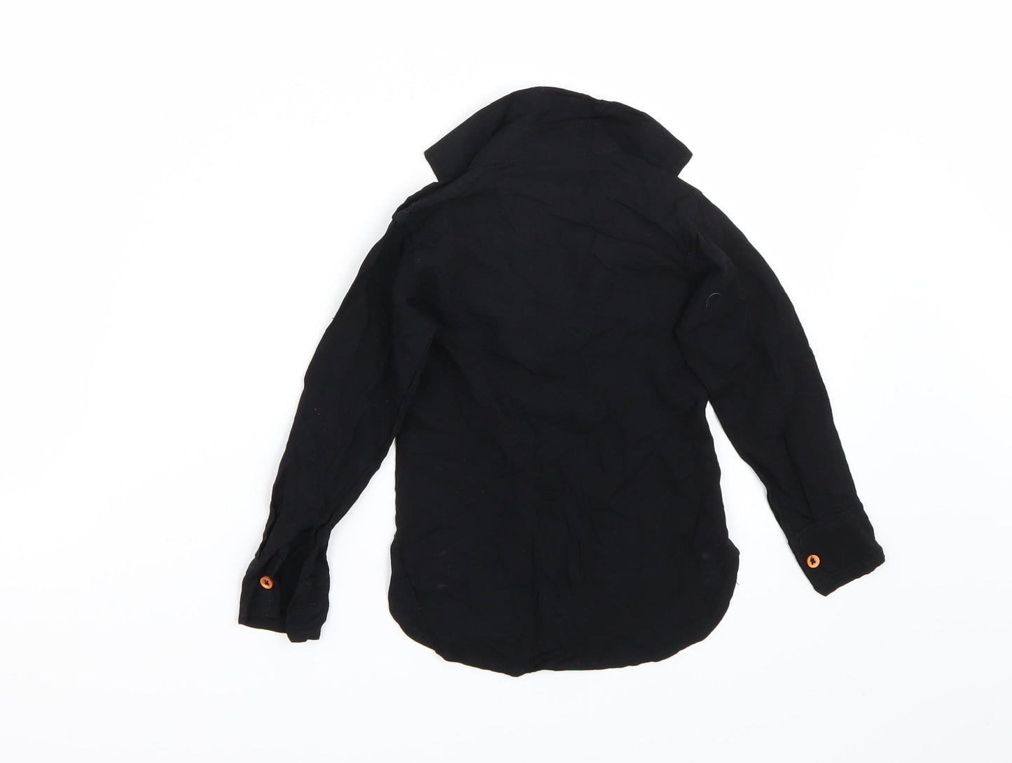 Preworn Girls Black   Basic Blouse Size 2 Years