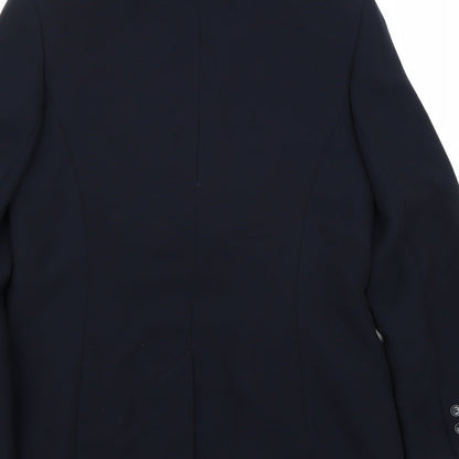 Brand and care label for George women’s blue jacket blazer, size UK 12